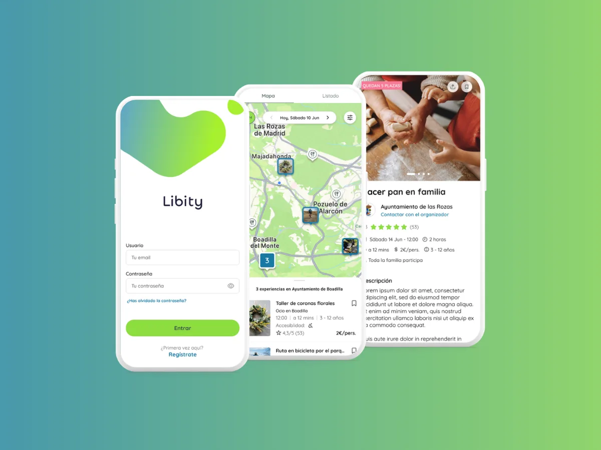 App Libity para encontrar planes en familia, desarrollada por TreeSolutions